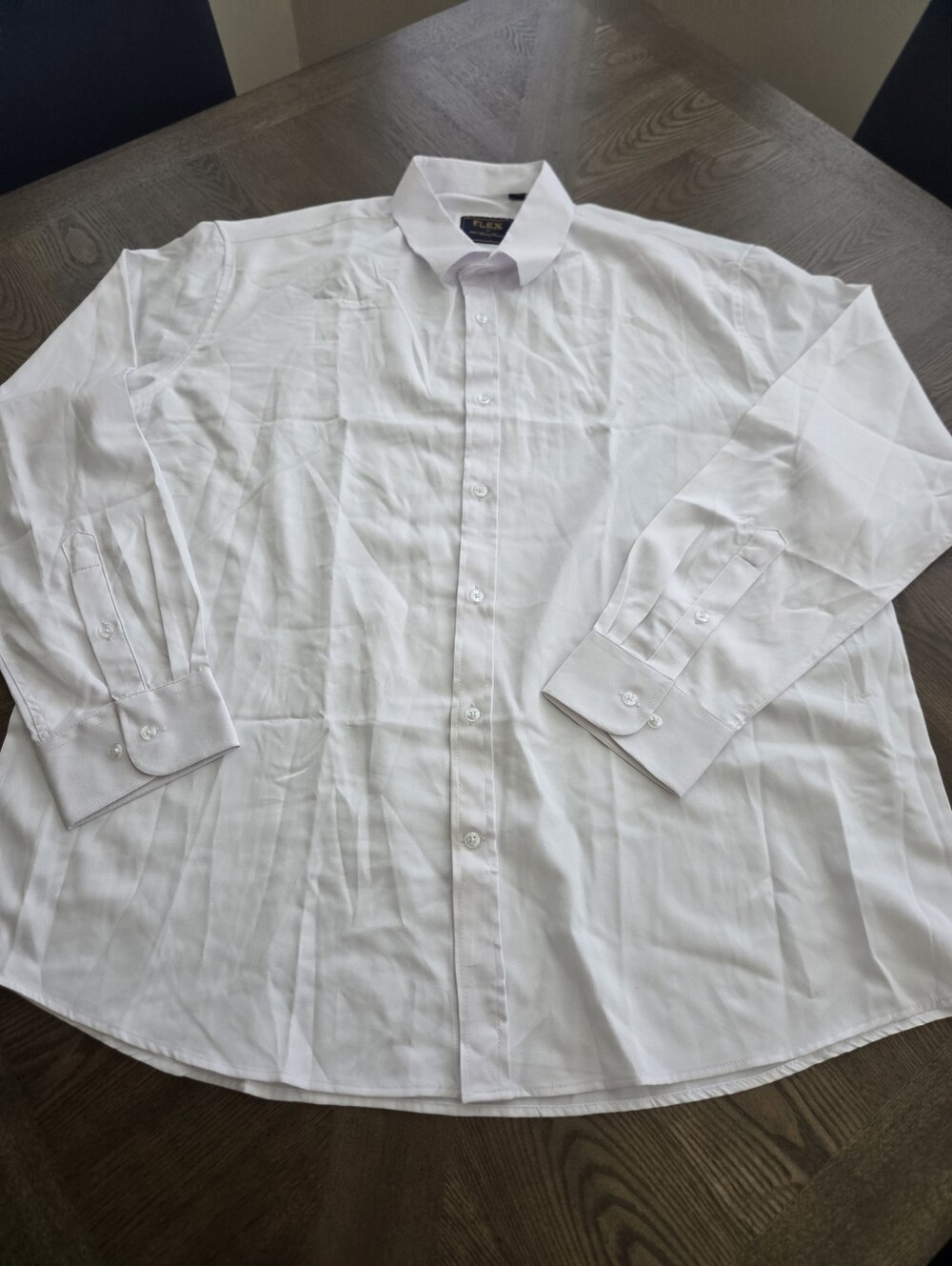 Flex NWOT Men's Luxury Collection Long Sleeve Button Up Dress Shirt sz 2XL